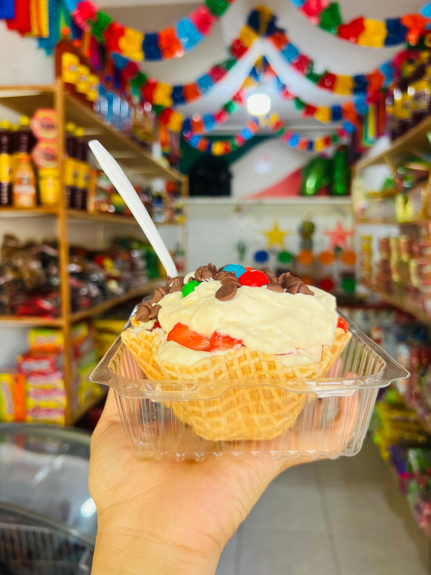 Canasta de Fresa con Crema
