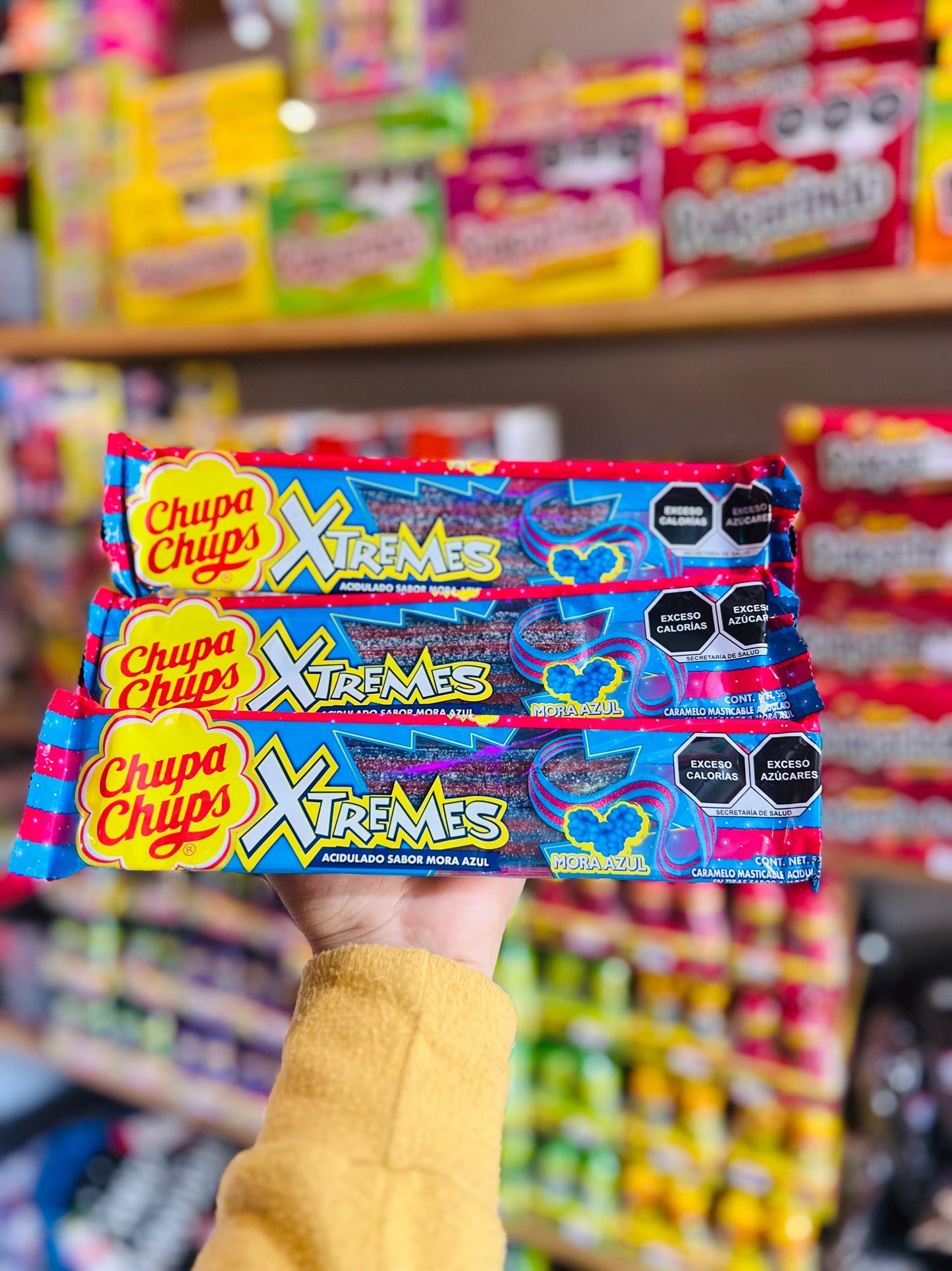 Chupa chups Xtreme Mora azul