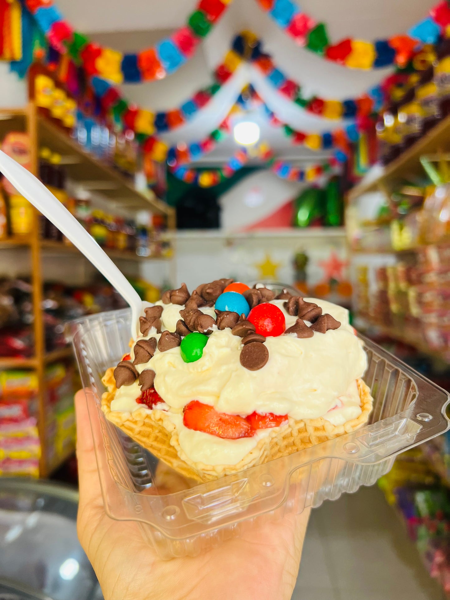 Canasta de Fresa con Crema