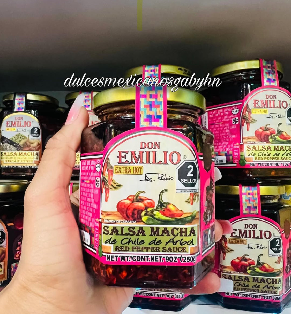 Salsa Macha de chile de árbol
